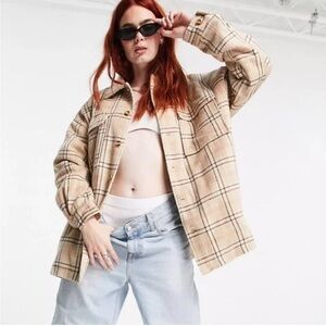 Mood Plaid Brown Shacket